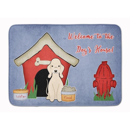 Carolines Treasures Dog House Bedlington Terrier Sandy Machine Washable Memory Foam Mat BB2845RUG